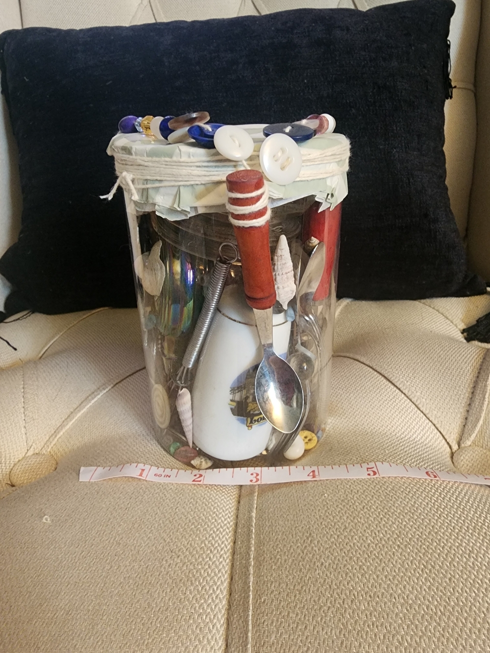 Vintage Mystery Trinket Jar - Kitchen Theme